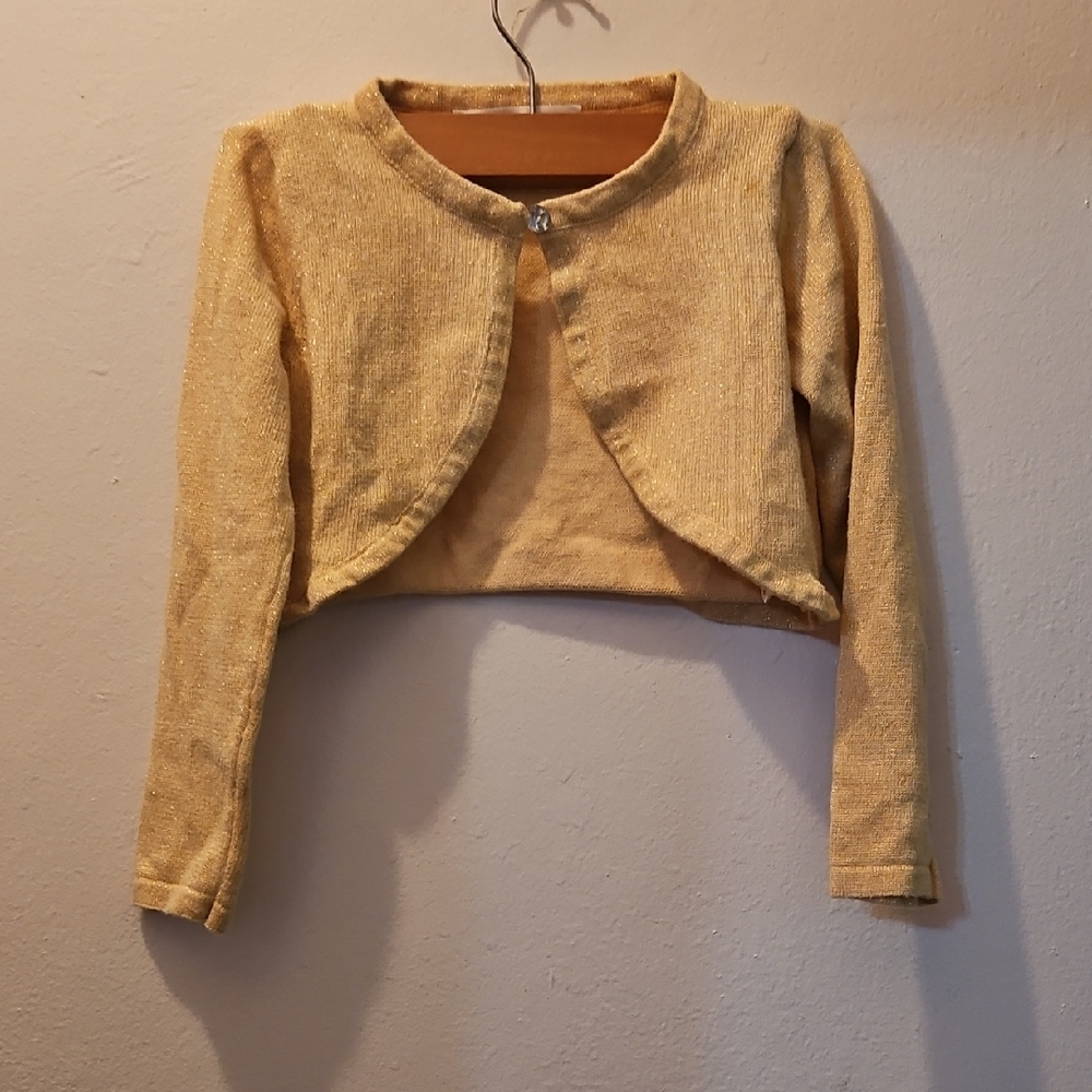 Gold Kids Cape Sweater